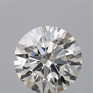 Picture of Natural Diamond 0.71 Carats, Round with Excellent Cut, G Color, VVS2 Clarity and Certified by IGI