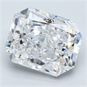 Diamante Natural 3.73 quilates, Radiante , Color D, claridad VS2 y certificado GIA