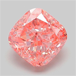 Picture of Lab Grown Diamond 2.09 Carats, CUSHION MODIFIED with  Cut, Fancy Vivid Pink Color, VS1 Clarity and Certified by IGI