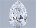 Natural Diamond 1.71 Carats, Pear with  Cut, D Color, VS1 Clarity and Certified by GIA
