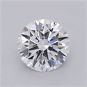 Lab Grown Diamond 1.04 Carats, Round with Ideal Cut, D Color, VVS2 Clarity and Certified by IGI