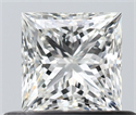 Natural Diamond 0.50 Carats, Princess with  Cut, H Color, VS2 Clarity and Certified by IGI