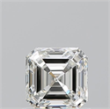 Diamante Natural 0.81 quilates, Asscher , Color I, claridad VVS1 y certificado GIA