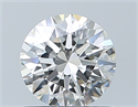 Natural Diamond 0.71 Carats, Round with Excellent Cut, G Color, VS2 Clarity and Certified by GIA