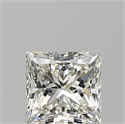 Natural Diamond 0.92 Carats, Princess with  Cut, K Color, VS1 Clarity and Certified by GIA