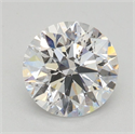 Lab Grown Diamond 1.01 Carats, Round with Ideal Cut, D Color, SI1 Clarity and Certified by IGI