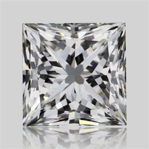 Picture of Natural Diamond 0.45 Carats, Princess with  Cut, I Color, VS1 Clarity and Certified by GIA