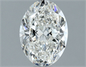 Natural Diamond 1.51 Carats, Oval with  Cut, I Color, VVS1 Clarity and Certified by GIA