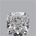 Diamante Natural 0.50 quilates, Del cojín , Color F, claridad SI1 y certificado GIA