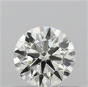 Natural Diamond 0.46 Carats, Round with Excellent Cut, K Color, VVS1 Clarity and Certified by IGI