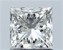 Natural Diamond 1.02 Carats, Princess with  Cut, I Color, VS2 Clarity and Certified by GIA