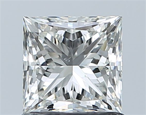 Picture of Natural Diamond 1.02 Carats, Princess with  Cut, I Color, VS2 Clarity and Certified by GIA