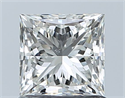 Natural Diamond 1.02 Carats, Princess with  Cut, I Color, VS2 Clarity and Certified by GIA