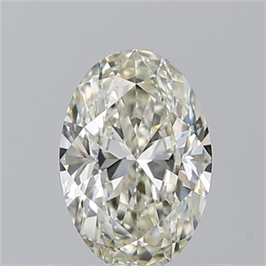 Picture of Natural Diamond 0.71 Carats, Oval with  Cut, K Color, SI1 Clarity and Certified by GIA