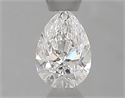Natural Diamond 0.40 Carats, Pear with  Cut, D Color, VVS2 Clarity and Certified by GIA