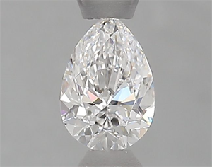 Picture of Natural Diamond 0.40 Carats, Pear with  Cut, D Color, VVS2 Clarity and Certified by GIA