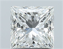 Natural Diamond 1.05 Carats, Princess with  Cut, H Color, VS2 Clarity and Certified by GIA