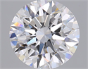 Lab Grown Diamond 2.51 Carats, Round with Ideal Cut, E Color, IF Clarity and Certified by IGI