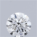 Natural Diamond 0.51 Carats, Round with Excellent Cut, J Color, VS2 Clarity and Certified by GIA