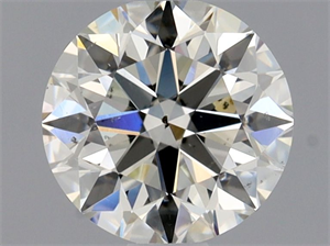 Picture of Natural Diamond 0.80 Carats, Round with Excellent Cut, K Color, SI1 Clarity and Certified by GIA