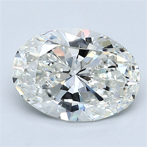 Foto Diamante Natural 1.71 quilates, Ovalado , Color H, claridad VS1 y certificado GIA de