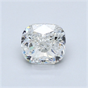 Natural Diamond 1.02 Carats, Cushion with  Cut, H Color, SI2 Clarity and Certified by GIA