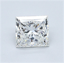 Natural Diamond 1.01 Carats, Princess with  Cut, H Color, VS1 Clarity and Certified by GIA