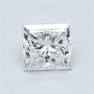 Picture of Natural Diamond 1.01 Carats, Princess with  Cut, H Color, VS1 Clarity and Certified by GIA