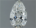 Natural Diamond 0.50 Carats, Pear with  Cut, I Color, SI2 Clarity and Certified by GIA
