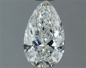 Picture of Natural Diamond 0.50 Carats, Pear with  Cut, I Color, SI2 Clarity and Certified by GIA