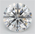 Lab Grown Diamond 2.09 Carats, Round with Ideal Cut, F Color, IF Clarity and Certified by IGI