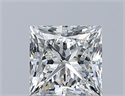 Natural Diamond 0.72 Carats, Princess with  Cut, H Color, VS2 Clarity and Certified by GIA