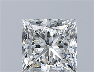 Picture of Natural Diamond 0.72 Carats, Princess with  Cut, H Color, VS2 Clarity and Certified by GIA