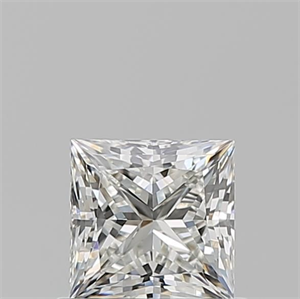 Picture of Natural Diamond 0.71 Carats, Princess with  Cut, I Color, VVS1 Clarity and Certified by GIA