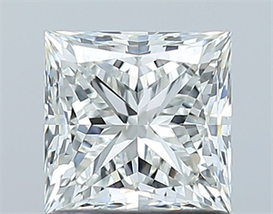 Picture of Natural Diamond 1.03 Carats, Princess with  Cut, H Color, VS2 Clarity and Certified by GIA