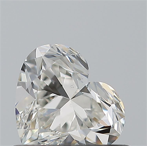 Picture of Natural Diamond 0.51 Carats, Heart with  Cut, H Color, VS1 Clarity and Certified by GIA