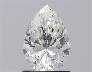 Picture of Natural Diamond 1.03 Carats, Pear with  Cut, H Color, VVS1 Clarity and Certified by GIA