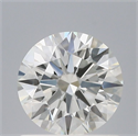 Natural Diamond 0.73 Carats, Round with Excellent Cut, G Color, IF Clarity and Certified by IGI