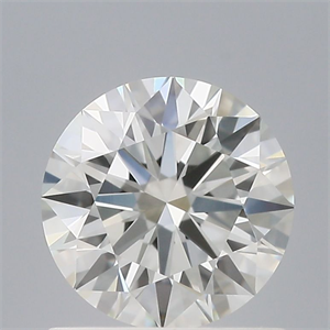Picture of Natural Diamond 0.73 Carats, Round with Excellent Cut, G Color, IF Clarity and Certified by IGI