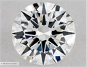 Natural Diamond 0.50 Carats, Round with Excellent Cut, H Color, VVS2 Clarity and Certified by GIA