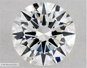 Picture of Natural Diamond 0.50 Carats, Round with Excellent Cut, H Color, VVS2 Clarity and Certified by GIA