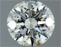 Natural Diamond 0.70 Carats, Round with Excellent Cut, K Color, IF Clarity and Certified by IGI