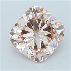Picture of Lab Grown Diamond 4.02 Carats, CUSHION MODIFIED with  Cut, Fancy Intense Pink Color, VS1 Clarity and Certified by IGI