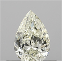 Natural Diamond 0.40 Carats, Pear with  Cut, K Color, SI2 Clarity and Certified by IGI