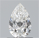 Diamante Natural 0.70 quilates, De pera , Color F, claridad VS1 y certificado GIA