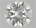 Natural Diamond 2.10 Carats, Round with Excellent Cut, H Color, SI1 Clarity and Certified by GIA