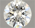 Natural Diamond 0.85 Carats, Round with Excellent Cut, K Color, SI1 Clarity and Certified by GIA