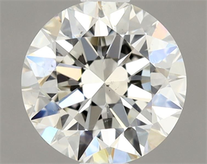 Picture of Natural Diamond 0.85 Carats, Round with Excellent Cut, K Color, SI1 Clarity and Certified by GIA