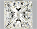 Natural Diamond 1.71 Carats, Princess with  Cut, K Color, SI1 Clarity and Certified by GIA