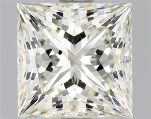 Foto Diamante Natural 1.71 quilates, Princesa , Color K, claridad SI1 y certificado GIA de